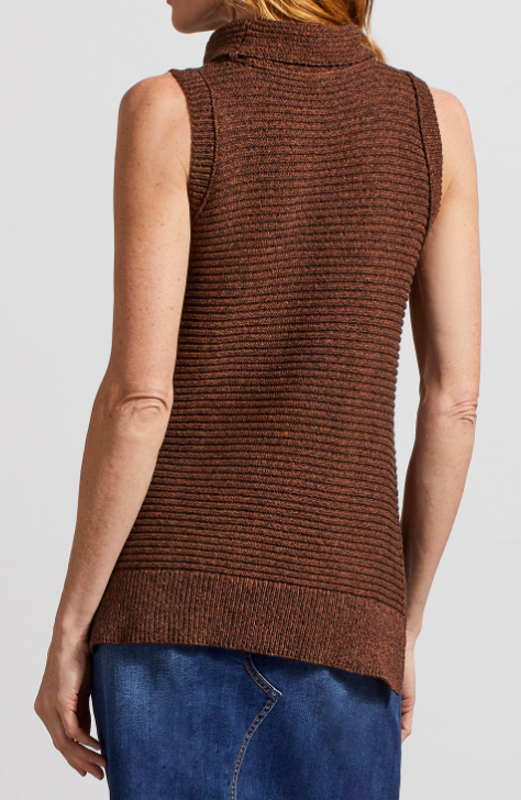 Sleeveless Turtleneck Sweater