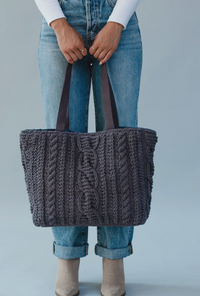 Cable Knit Tote