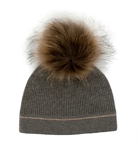 Beanie with Line of Crystals