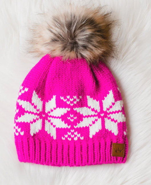 Star Print Pom Hat