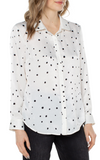 Dalmation Dots Button Blouse