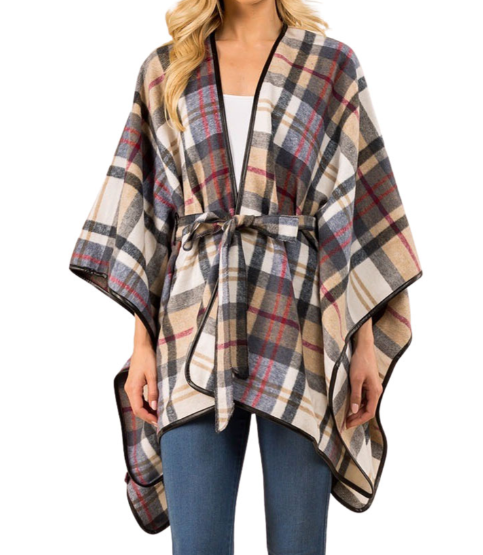 Tartan Plaid Cape