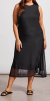 Black Dress with Shirring