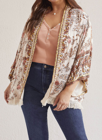 Soft Embellished Kimono