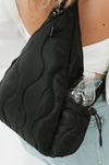 STRIDING THROUGH PHILLY PUFFER SLING BAG & BACKPACK