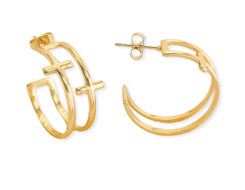 Water Resistant Gold Earrings