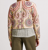 Line Embroidered Crop Janet