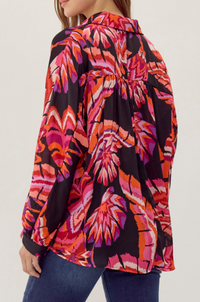 Satin Print Top