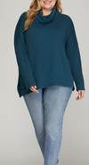 Turtleneck Knit Top