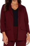 Red Boyfriend Blazer