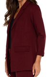 Red Boyfriend Blazer