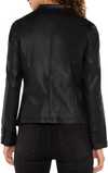 Coated One Button Blazer