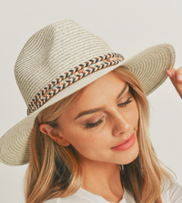 Panama Hat with Braided Band