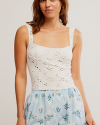 Full Bloom Eyelet Cami