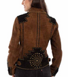Ladies Suede Studded Jacket
