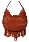 Leather Fringe and Studded Handbag