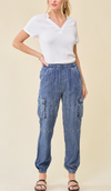 Denim Cargo Jogger