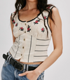 Rose Bud Knit Top