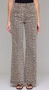 Cheetah Print Denim Pant