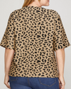 Textured Leopard Print Top (Plus)