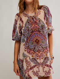 Maye Printed Velvet Tunic