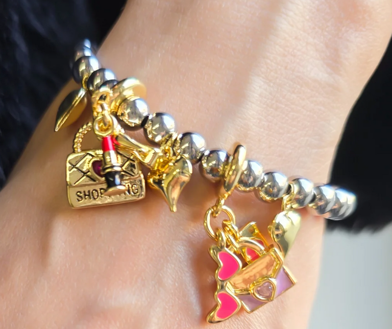 Shopping Charm Bracelet