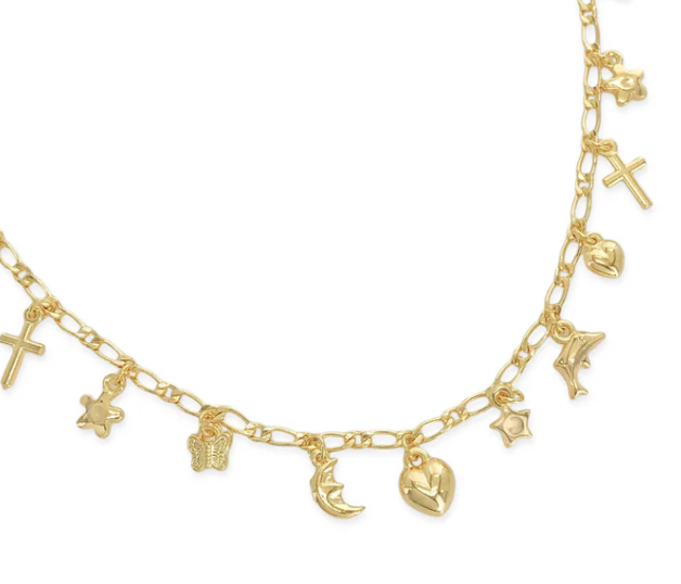 Gold Filled Charm Necklace