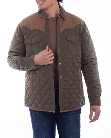 Olive Quilted Jacket