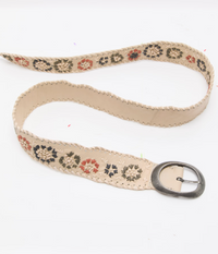 Indigo Dreaming Rafia Belt