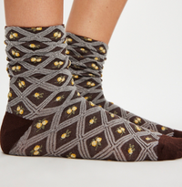 Floral Jacquard Trouser Sock