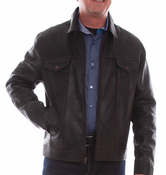 Vintage Black Leather Jacket