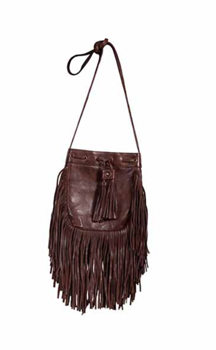 Chocolate Fringe Purse