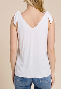 Shoulder-Tie V-Neck Tank Top