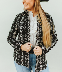 B&W Aztec Jacquard Woven Shirt