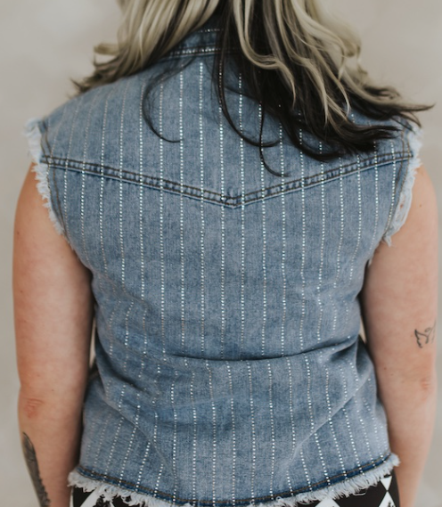 Rhinestone/Conch Buttom Top