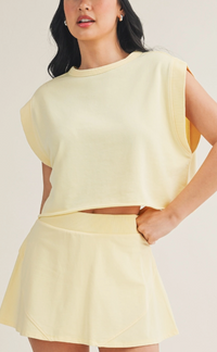 Mineral Wash Open Back Top
