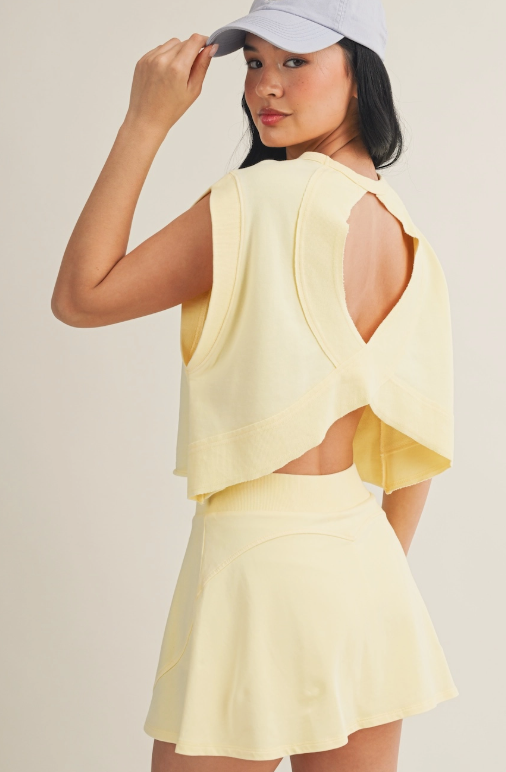 Mineral Wash Open Back Top