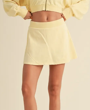 MIneral Wash A-line Skort
