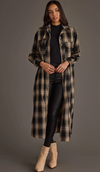 Plaid Long Lightweight Jacket