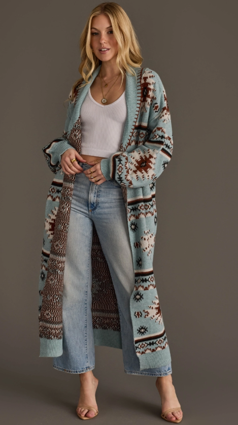 Western Cardigan Duster