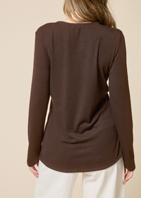 Button-Front Elongated Hemline Cardigan