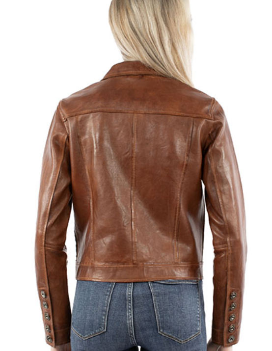 Leather Jean Jacket