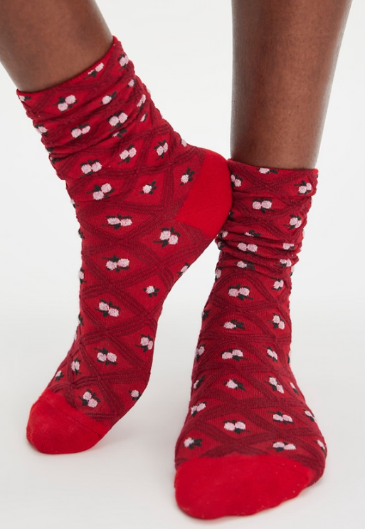 Floral Jacquard Trouser Sock