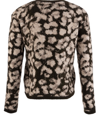 Sadie Animal Print Sweater Knit Cardigan