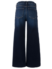 Meg High Rise Fab Ab Wide Leg Raw Hem