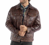Men's Leather "Jean" Jacket