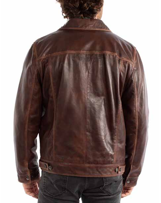 Men's Leather "Jean" Jacket
