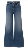 Meg High Rise Wide Leg with Raw Hem