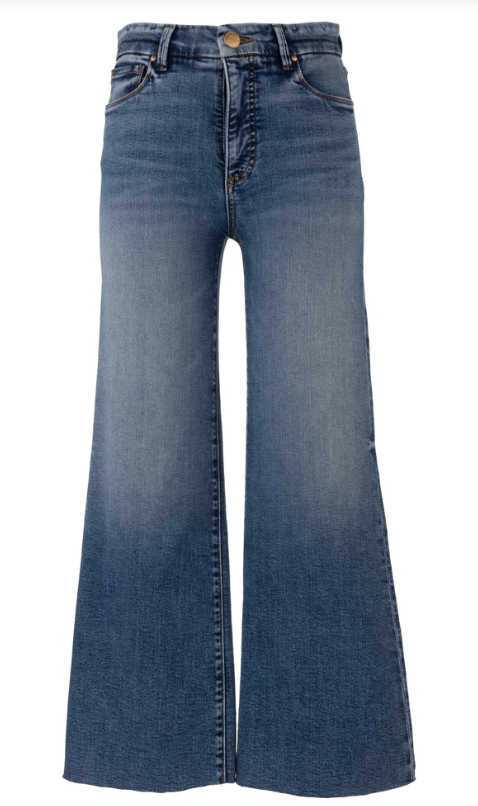 Meg High Rise Wide Leg with Raw Hem