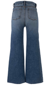 Meg High Rise Wide Leg with Raw Hem
